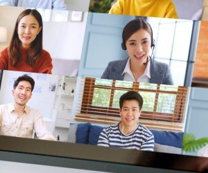 Computer mit Meeting